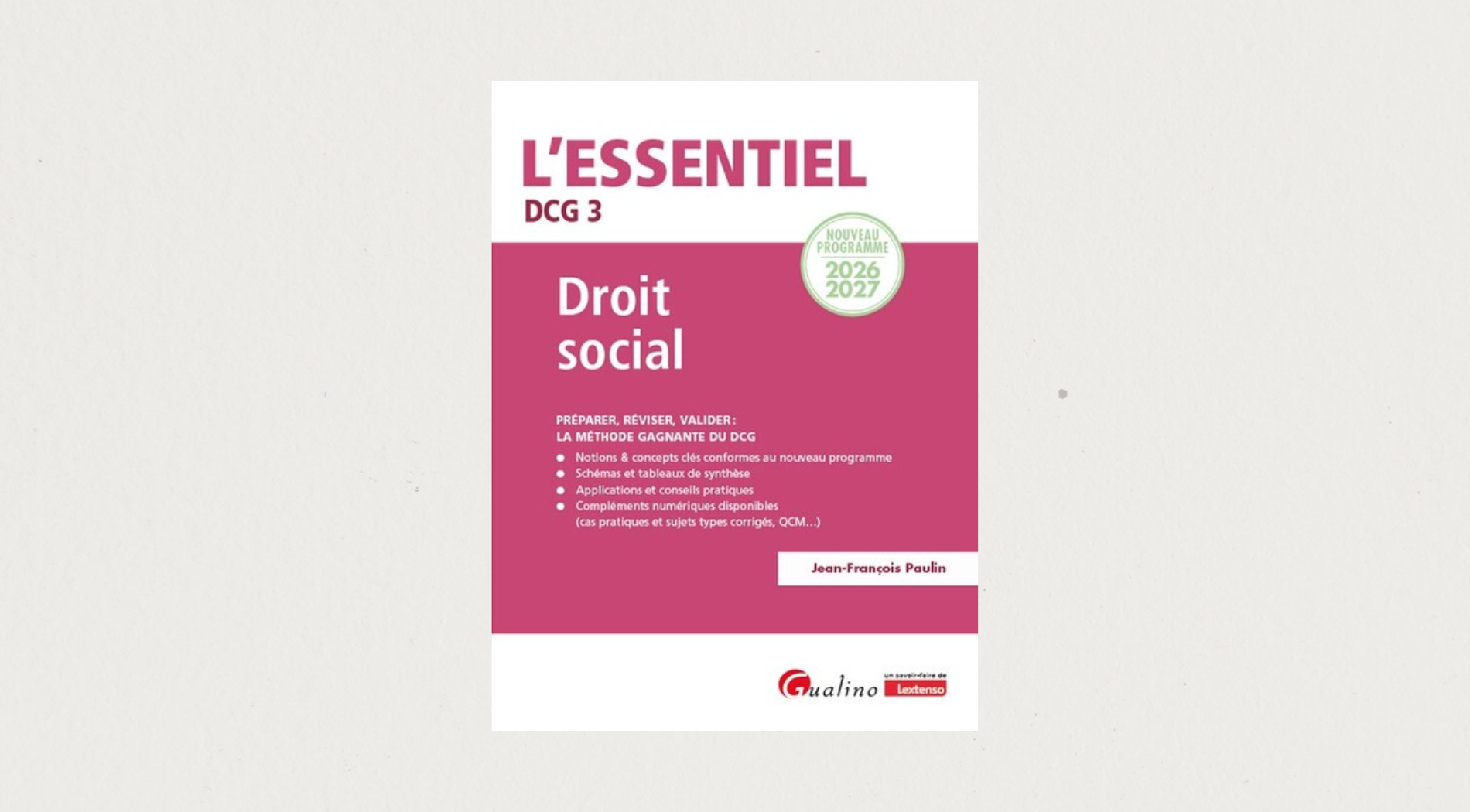 Illustration de l'article L'essentiel DCG 3 - Droit social - 2026/2027